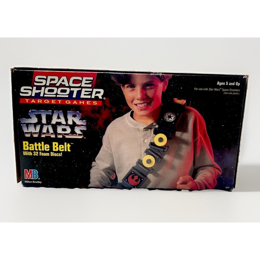 1996 Milton Bradley Star Wars Space Shooter Battle Belt 32 Foam Discs New NEW